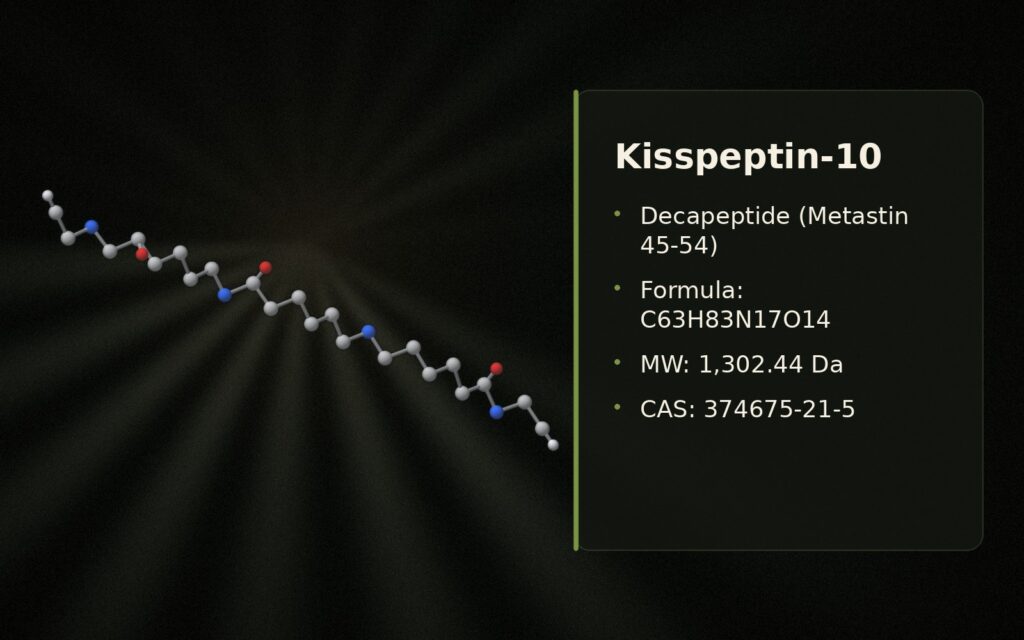 Kisspeptin-10 Research Guide: Chemical Identity, HPG Axis Mechanism, and Clinical Evidence Review